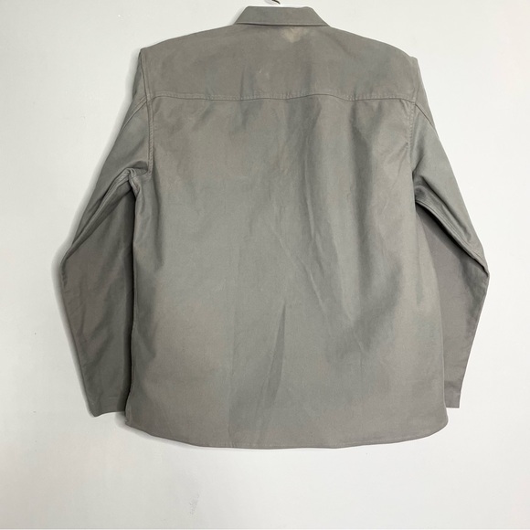 CLUB MONACO Men’s Long Sleeve Moleskin Solid Chemise Button Down Shirt Jacket - Picture 5 of 12